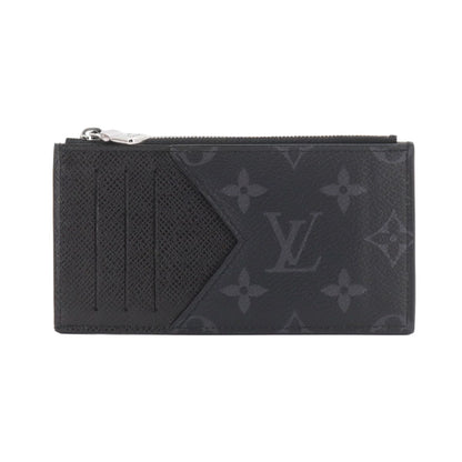 Louis Vuitton Taigarama Coin Card Holder Case Noir