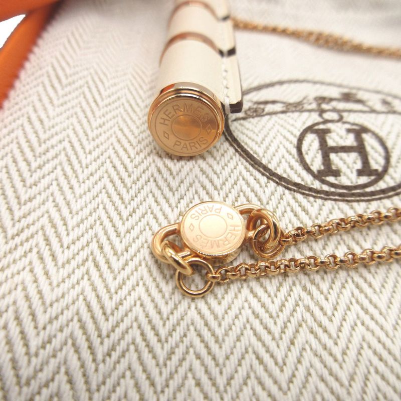 Hermès Charnière GM Vorsoft Metal Nata Rose Gold Necklace 0151 Hermes