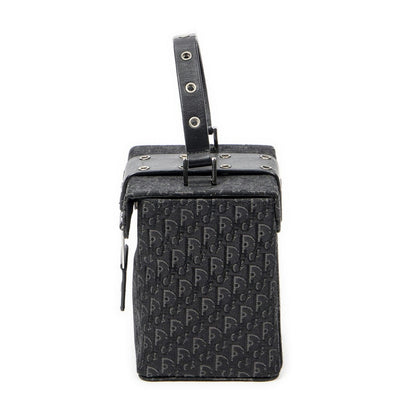 Dior Street Chic Mini Vanity Case Black Trotter Pattern Canvas — view 3