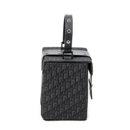 Dior Street Chic Mini Vanity Case Black Trotter Pattern Canvas — view 4