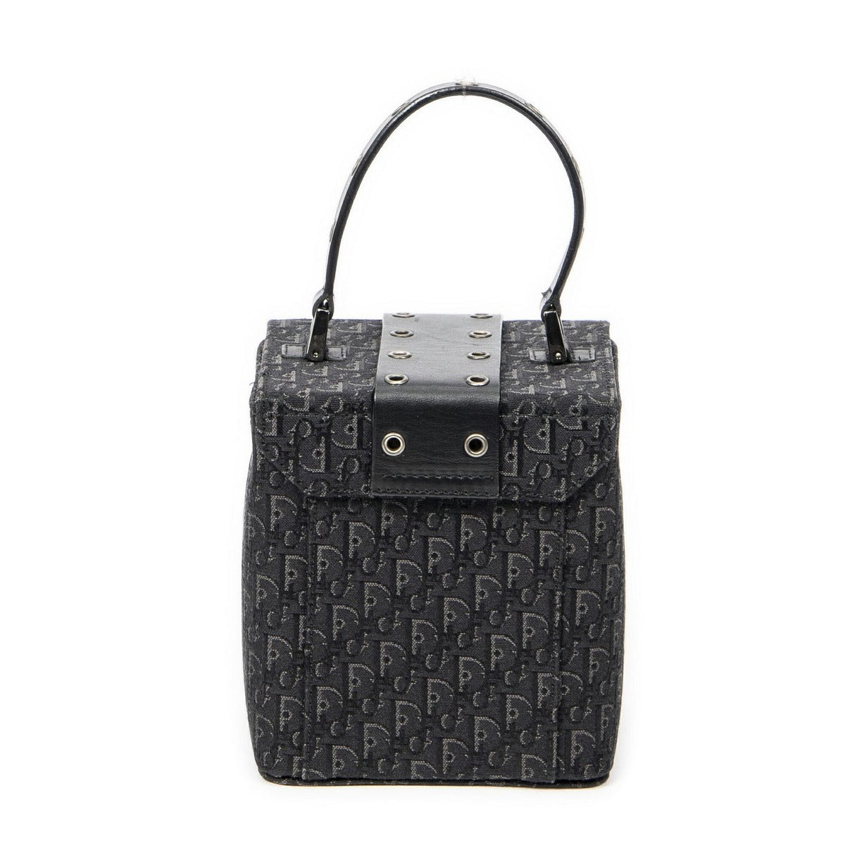 Dior Street Chic Mini Vanity Case Black Trotter Pattern Canvas — view 5