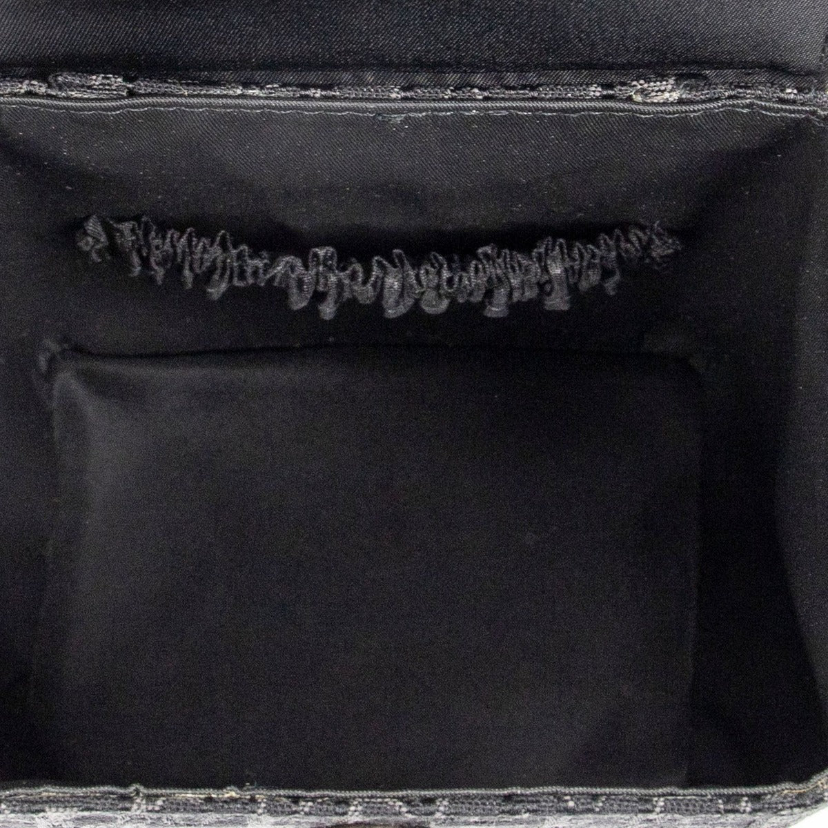 Dior Street Chic Mini Vanity Case Black Trotter Pattern Canvas — view 9