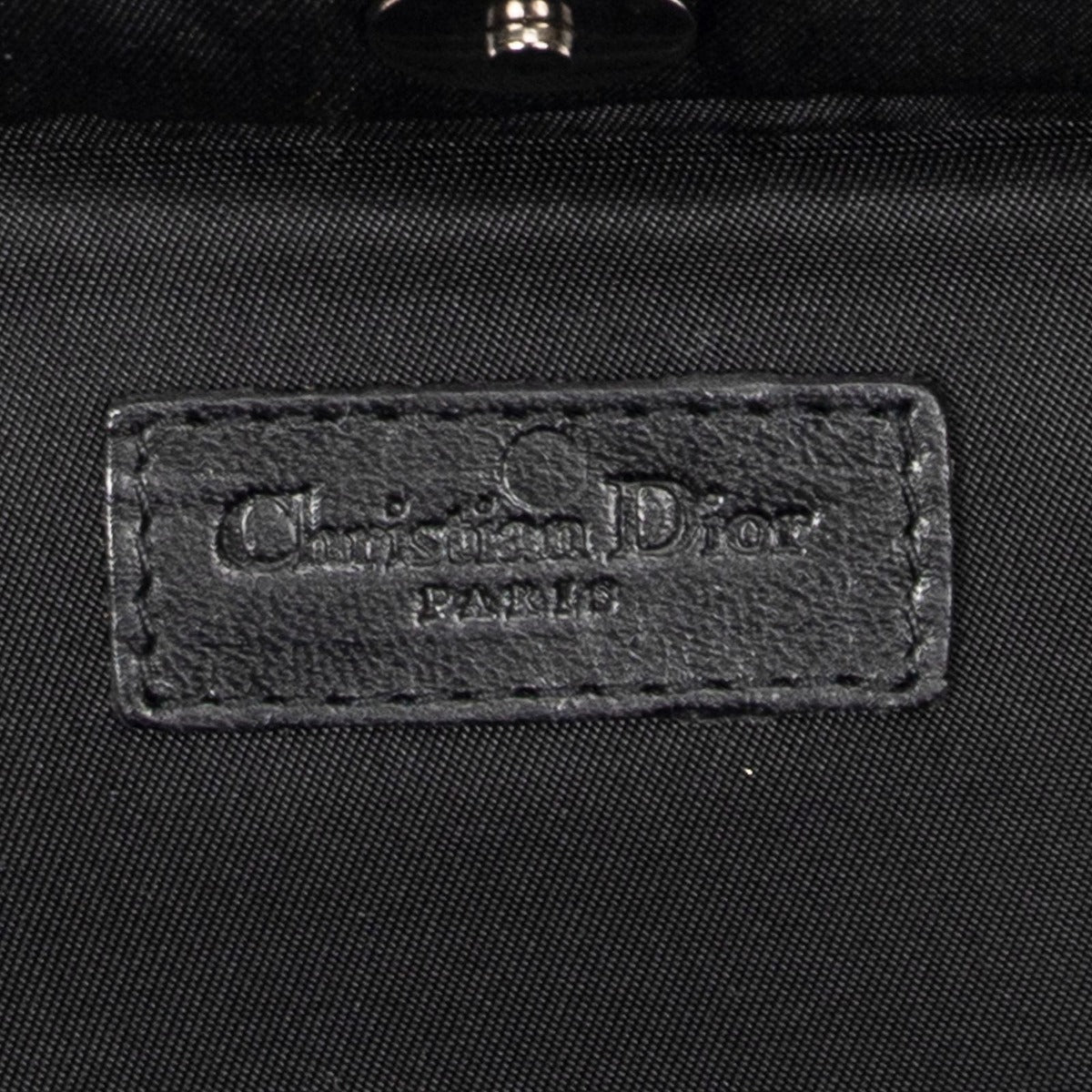 Dior Street Chic Mini Vanity Case Black Trotter Pattern Canvas — view 10
