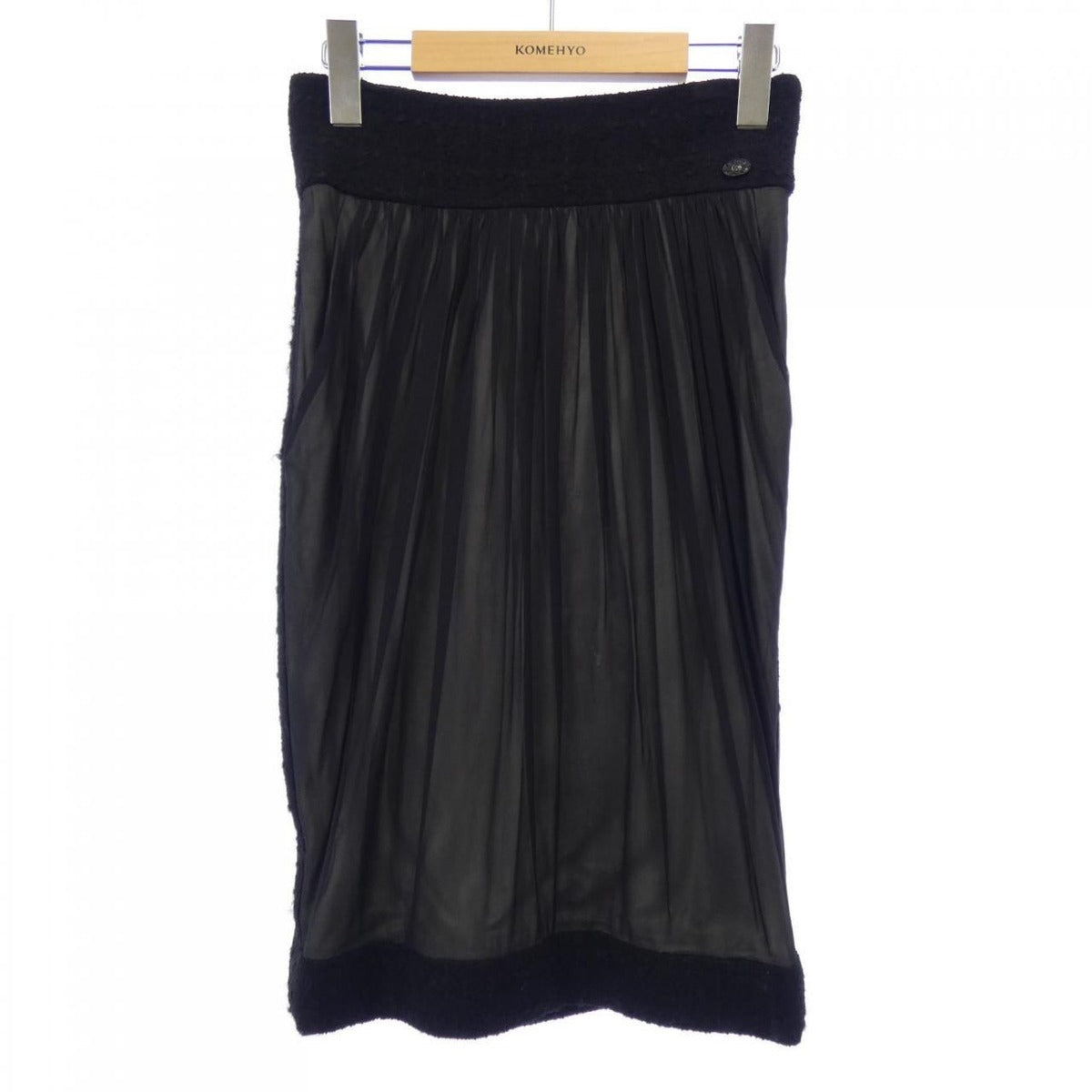 Chanel Skirt Silk Black