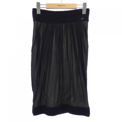 Chanel Skirt Silk Black