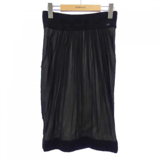 Chanel Skirt Silk Black