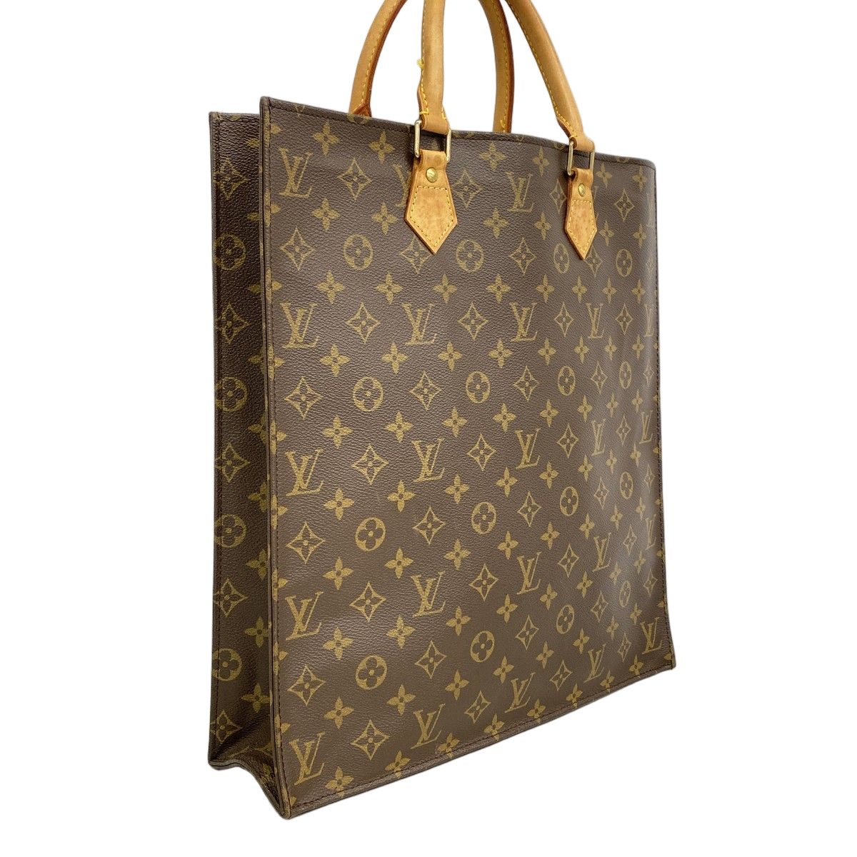 Louis Vuitton Tote Monogram Sac Plat Brown — view 2