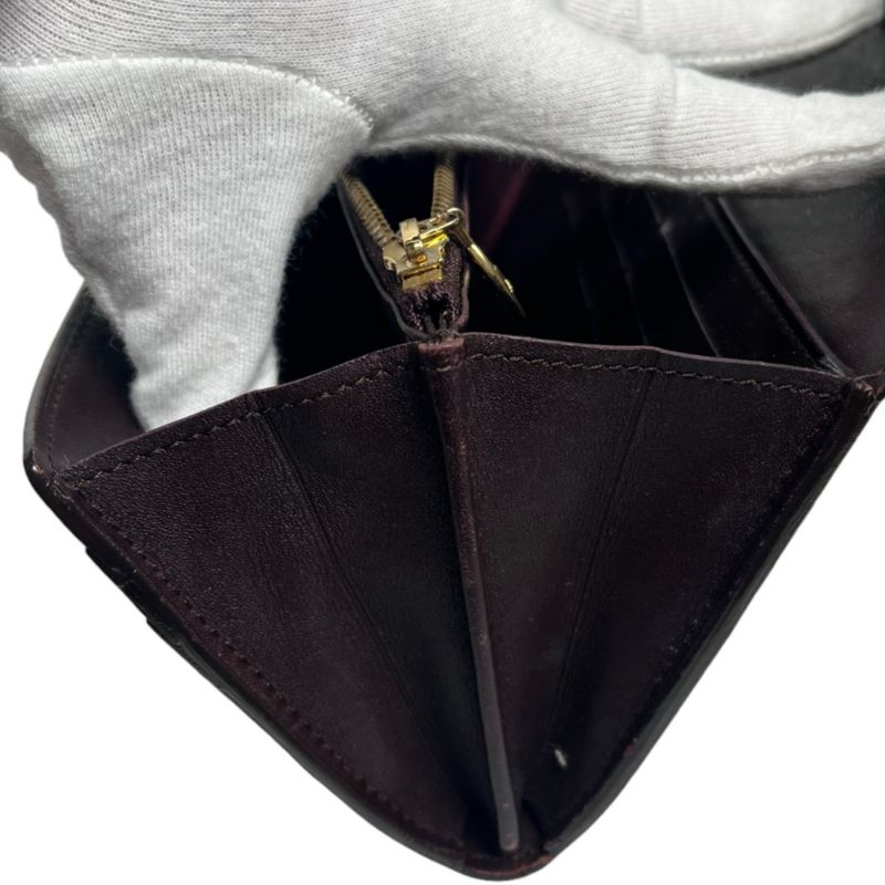 Louis Vuitton M93524 Vernis Portefeuille Sarah Long Wallet With Two-fold Zipper