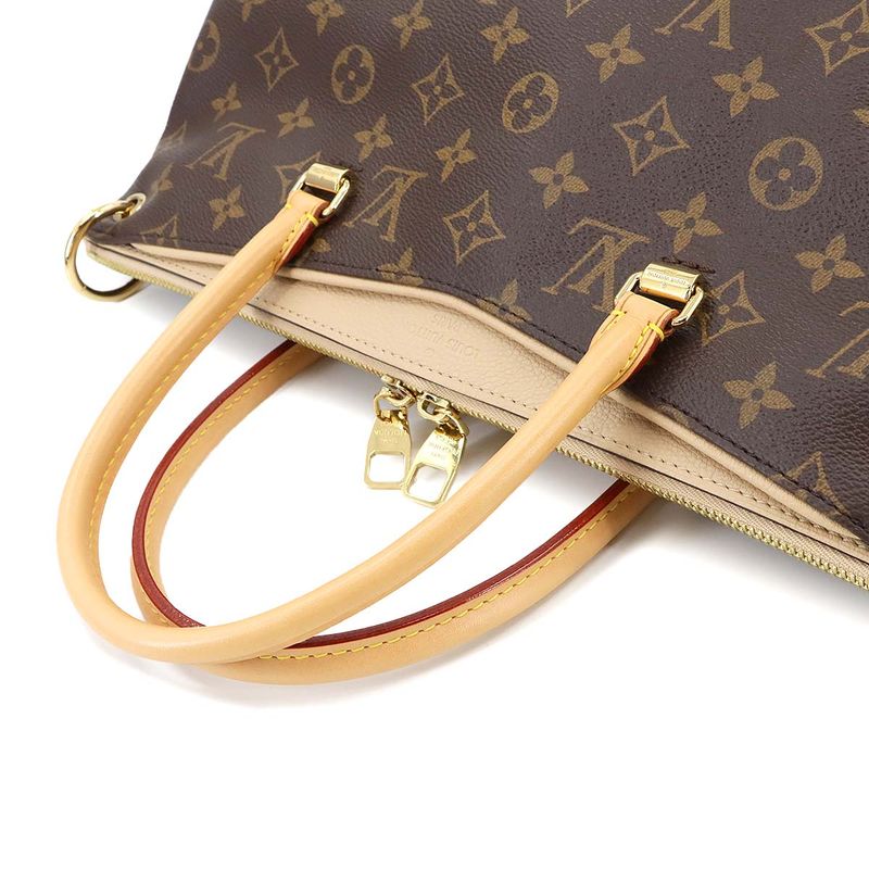 Louis Vuitton Monogram Pallas 2way Hand Shoulder Bag Dune M50066 Gold Hardware