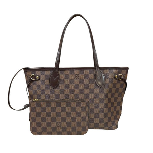 Louis Vuitton Neverfull PM Damier Tote Bag Damier Canvas N41359 Brown Ladies