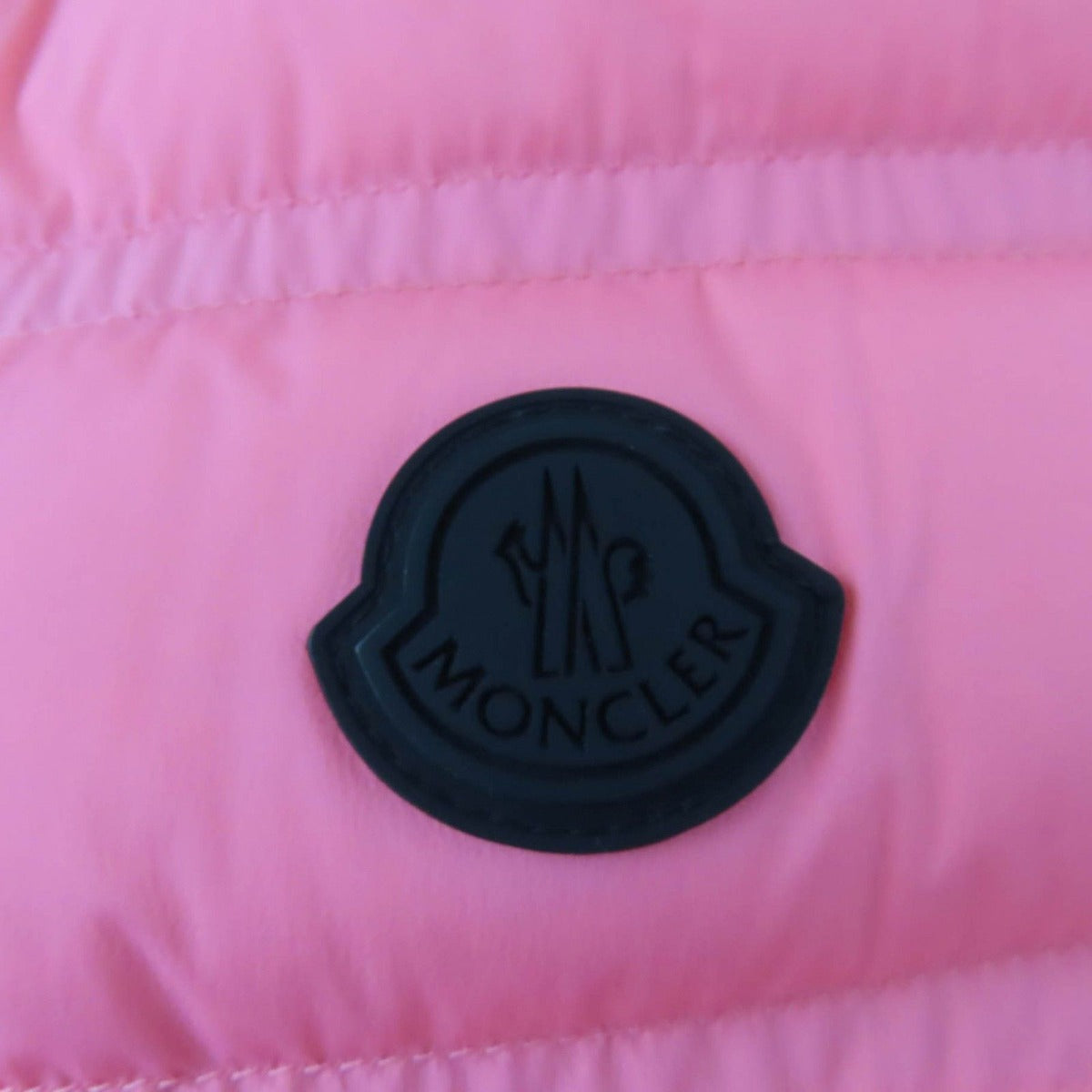 Moncler Aliterse Logo Patch with Hood Zip UP Down Vest Coral 3 — view 6