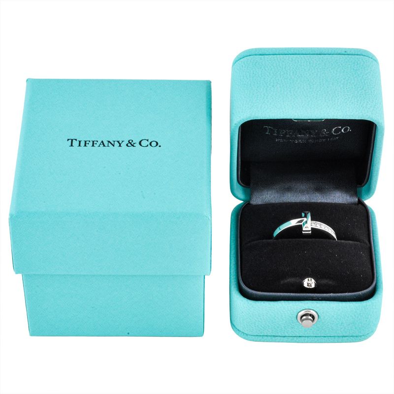 Tiffany & Co Tiffany & Co T One Narrow Ring Diamond 008ct Approx 125 18K White