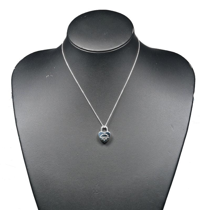 Tiffany & Co Return To Tiffany & Co Heart Lock 925 Silver Ladies 9.59g Necklace
