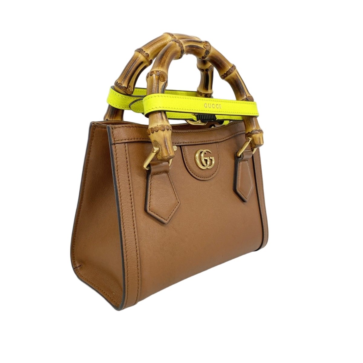 Gucci Handbag Diana Leather Brown Gold 2-Way Bag — view 2