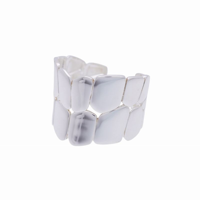 Hermes Niloticus Eclat Silver 925 Bangle Bracelet Accessory 1724hermes Ladies