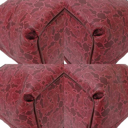 Celine Handbag PVC Leather Bordeaux Pink Horse-drawn Carriage For Everyday Use
