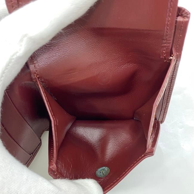 Cartier Bifold Wallet Bordeaux Must Excellent Condition Preowned Leather