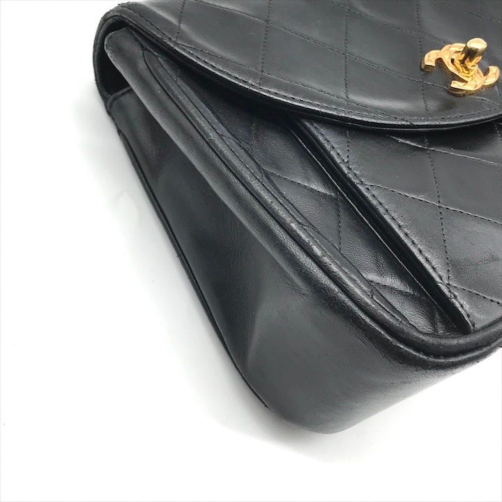 Chanel Quilted Turnlock CC Logo Brilliant Chain Shoulder Bag