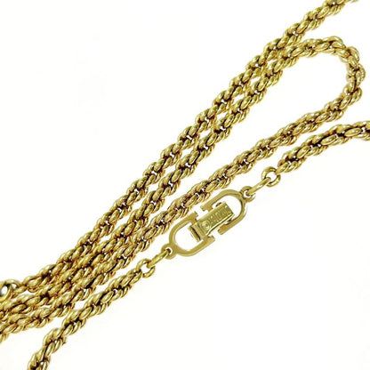Christian Dior GP CD Logo Long Necklace Women Gold 412284 Necklace
