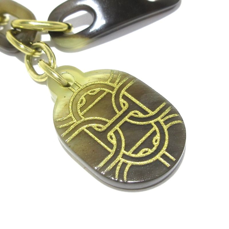 Hermes Bracelet Chaine D'ancre H057133fd01 Gold And Brown Gold Hardware