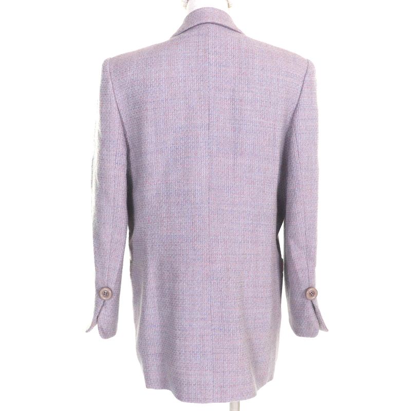 Christian DIOR Vintage 100% Wool Double Breasted Tweed Tailored