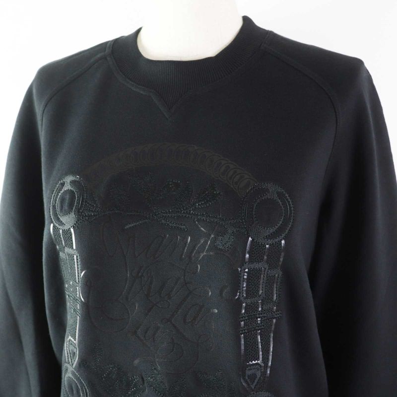Hermes 22SS 2e4609dq Cotton Embroidered Long Sleeves Sweatshirt/ Sweatshirt