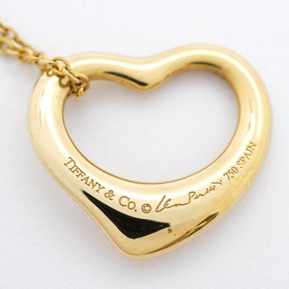 Tiffany & Co Necklace Open Heart 18K Yellow Gold Yellow Gold Ladies