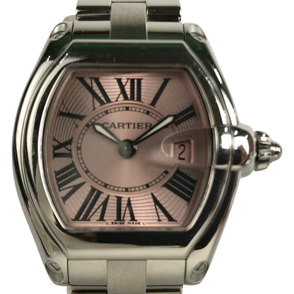 Cartier Watch Roadster SM Pink Silver 2 Belts Frame