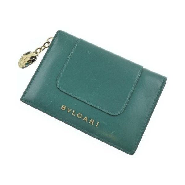 Bvlgari Card Case Card Holders Green