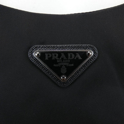 Prada Triangle Logo Gabardine Sleeveless Dress — view 6