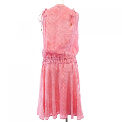 Louis Vuitton Monogram Cloud Sundress Dress Pink Sheer — view 2
