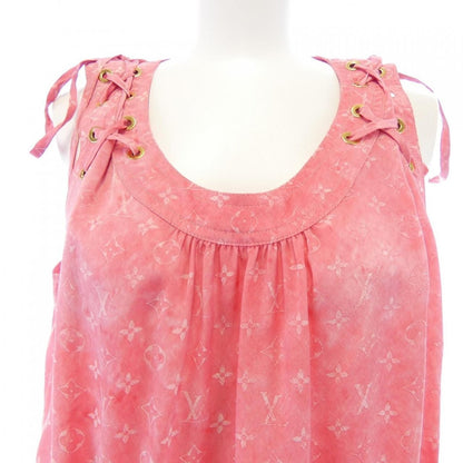 Louis Vuitton Monogram Cloud Sundress Dress Pink Sheer — view 5