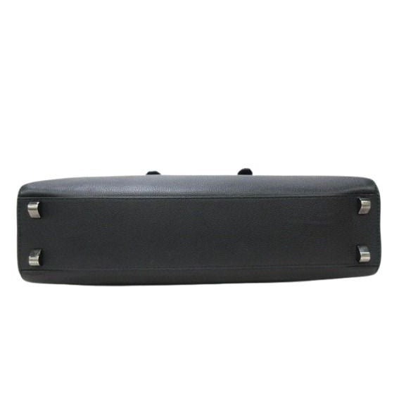 Bvlgari Briefcase Bvckle Business Bag Black Leather Men — view 4