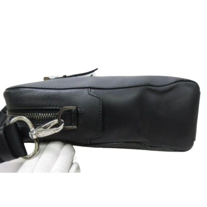 Bvlgari Briefcase Bvckle Business Bag Black Leather Men — view 6