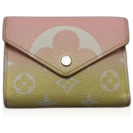 Louis Vuitton Monogram LV Escal Portefeuille Victorine Leather Trifold Wallet