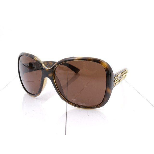 Prada Sunglasses Brown Tortoiseshell Side Studs Logo 7K