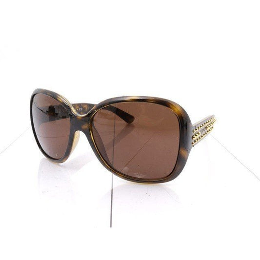 Prada Sunglasses Brown Tortoiseshell Side Studs Logo 7K