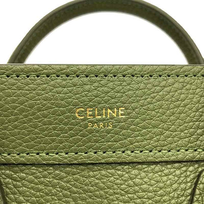 Celine Nano Luggage Handbag - 15LK - Nano - Khaki - Women