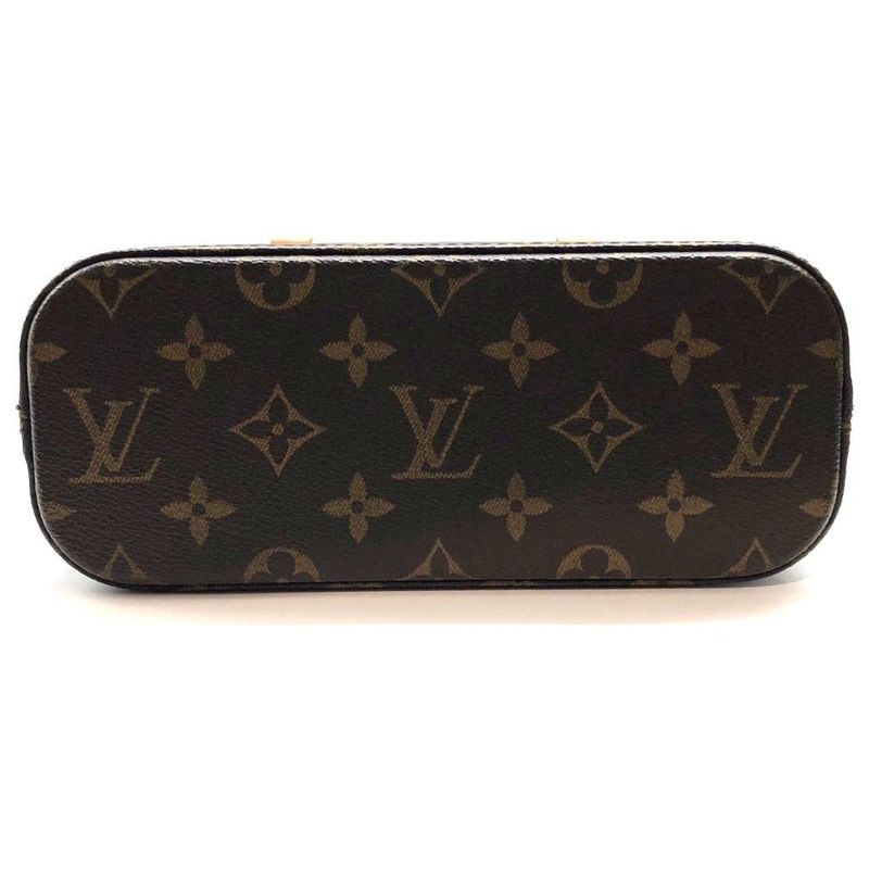 Louis Vuitton Monogram Vavin PM M51172 Handbag Leather Brown Ladies Used 006356