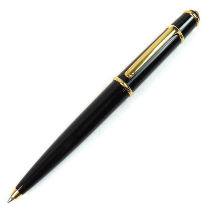 Cartier Diabolo De Ballpoint Pen With Blue Gemstone Twist Black