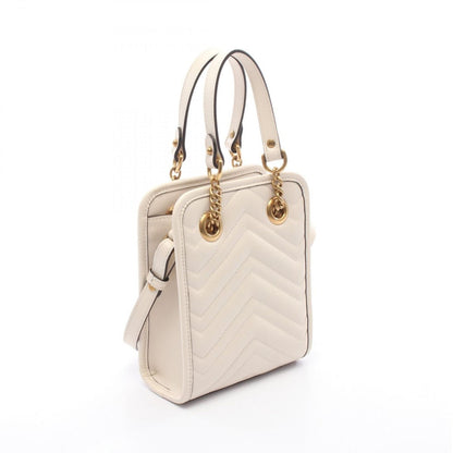 Gucci Chmmdebag GG Marmont Off White Leather Minibag Vinega — view 2