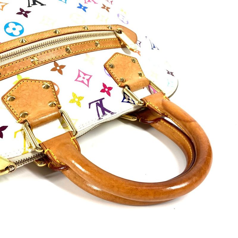 Louis Vuitton Handbag Alma M92647 Monogram Multicolor Canvas Bronze White