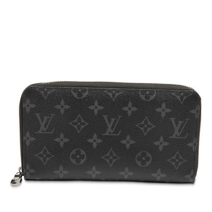 Louis Vuitton Monogram Eclipse Zippy-organizer-nm Round Zipper-long Wallet