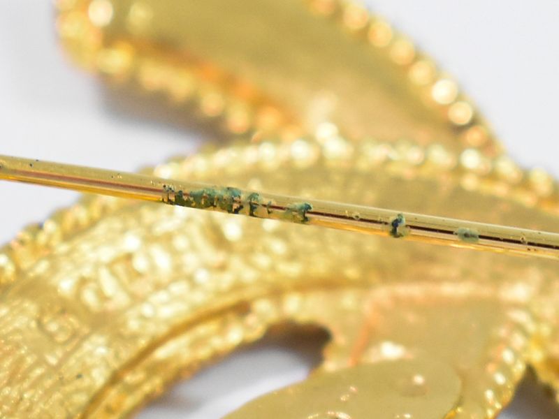 Authentic Chanel Coco Mark Brooch GP Gold Plated Coco Mark Accessories Jewelry