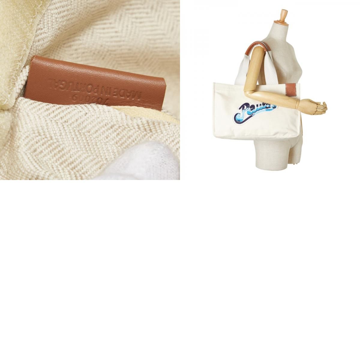 Loewe Paula's Ibiza Paula's Ibiza Canvas White Ivory Blue Canvas Women's Loewe