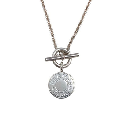 Hermes Necklace Amulet H Ex Libris Cloussel Serie Pendant Ag925 Silver Hermes