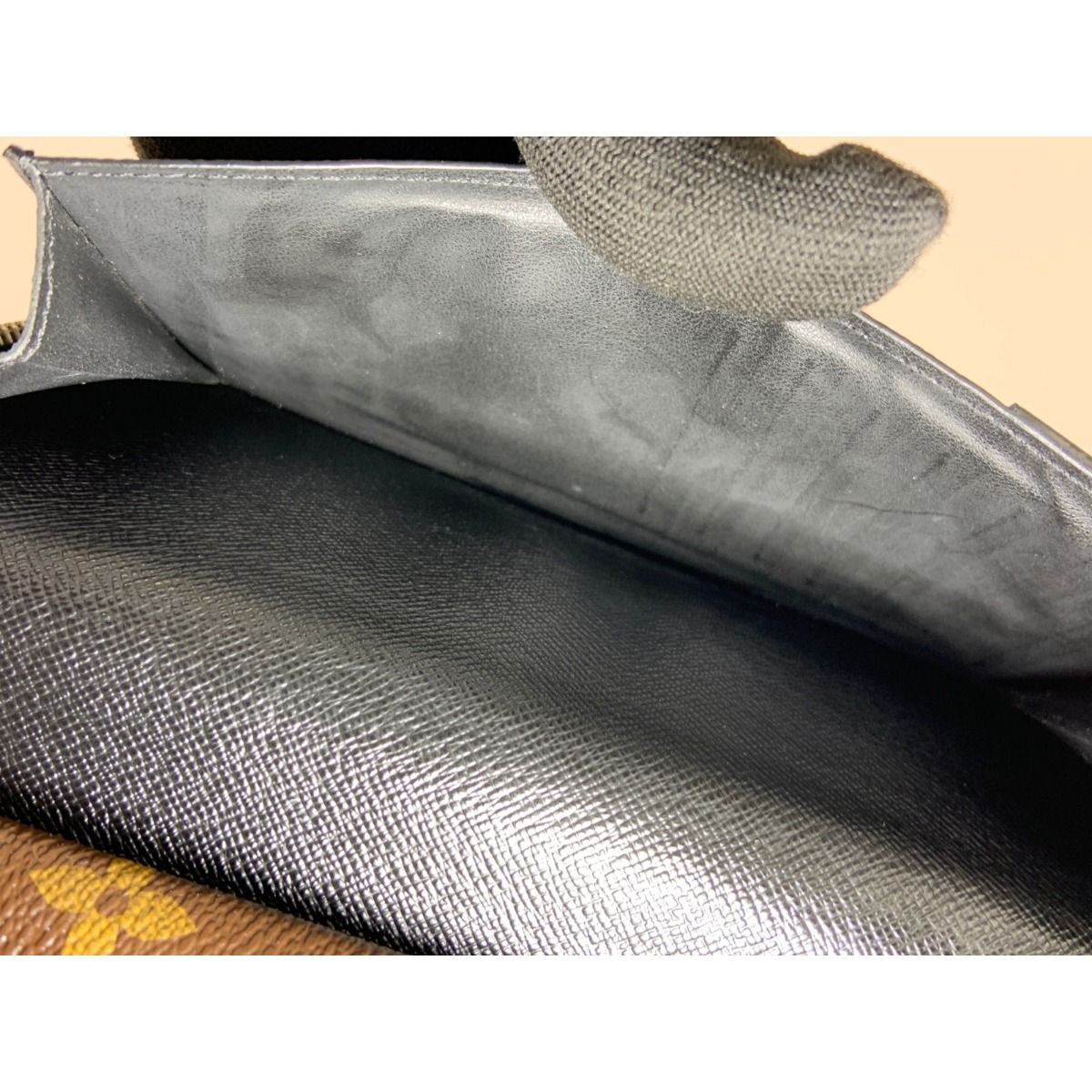 Louis Vuitton Monogram Macassar Zippy Wallet Vertical Round Zipper Long