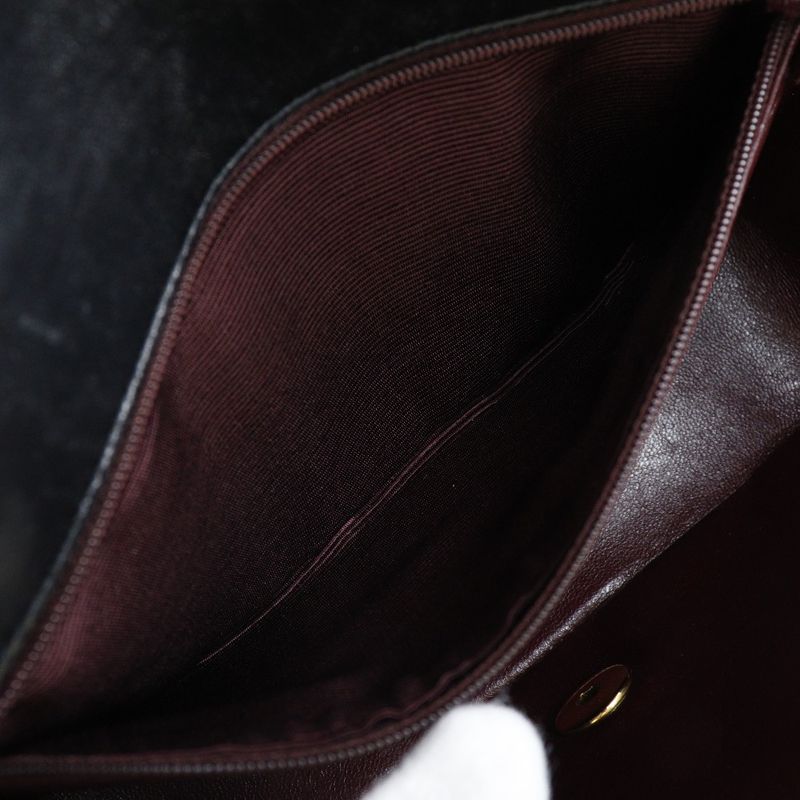 Chanel Chain Shoulder Coco Mark Diana Matelasse Lambskin Black Women's Shoulder