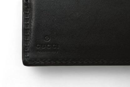 Gucci Wallet Bifold Wallet Gucci Men's Fold Wallet Webline Guccissima Black