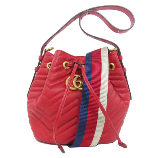 Gucci 476674 GG Marmont 2-way Handbag Calf Women